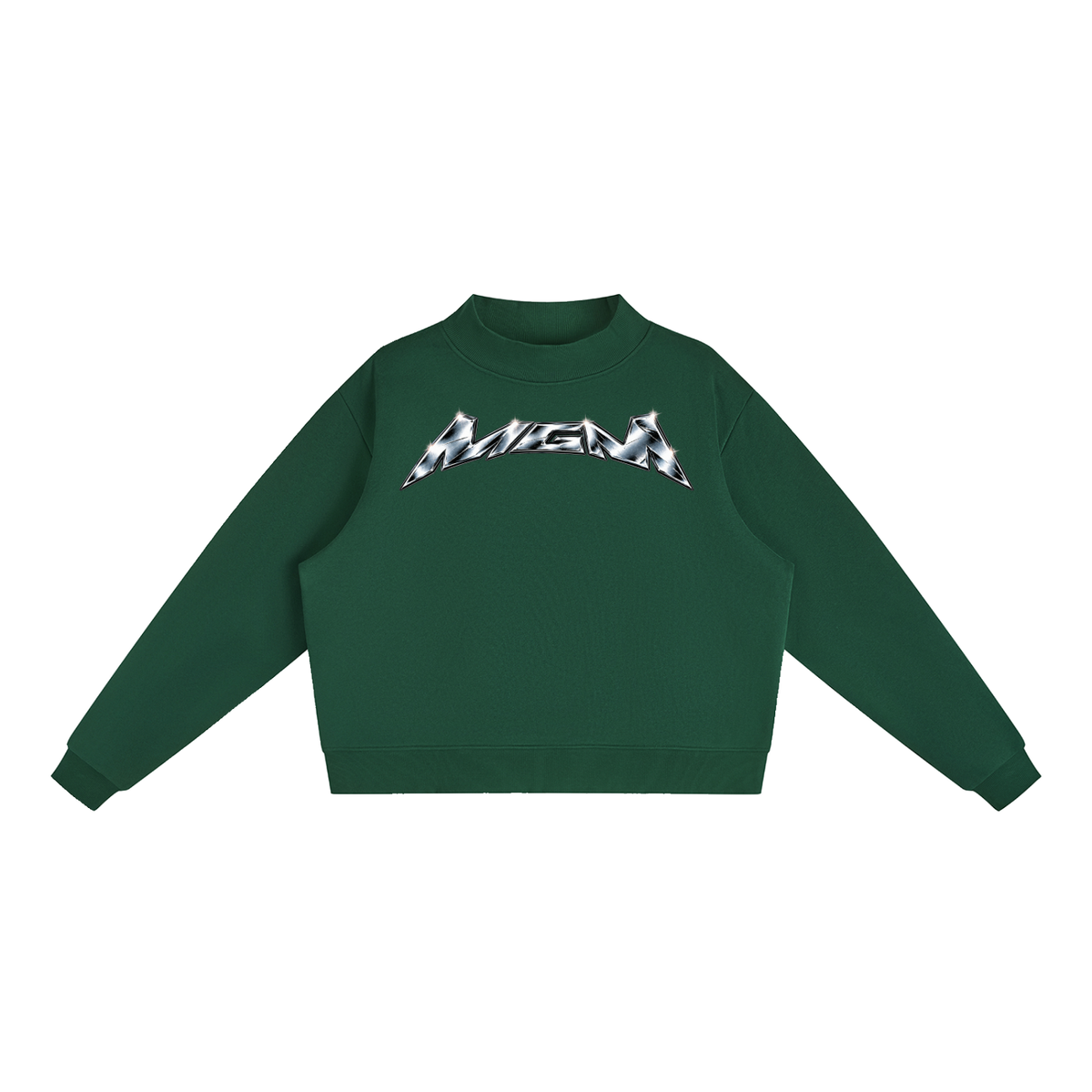 Essential Fleece Mock-Neck Crew Sweatshirt (FOURMATION X MULTIGRIDMASHUP)
