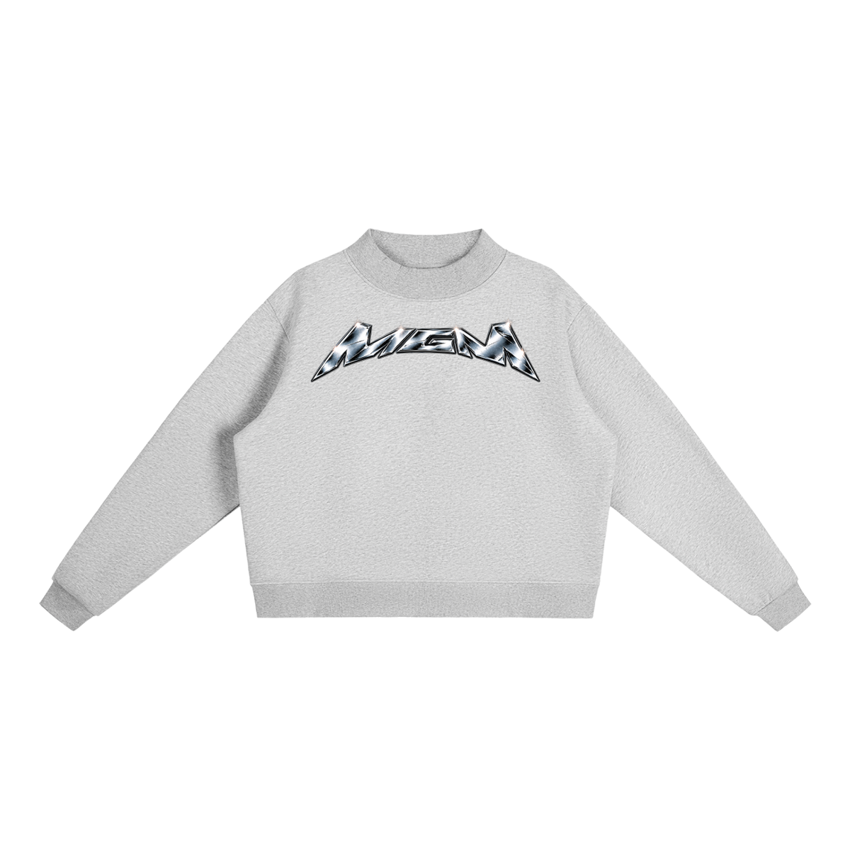 Essential Fleece Mock-Neck Crew Sweatshirt (FOURMATION X MULTIGRIDMASHUP)