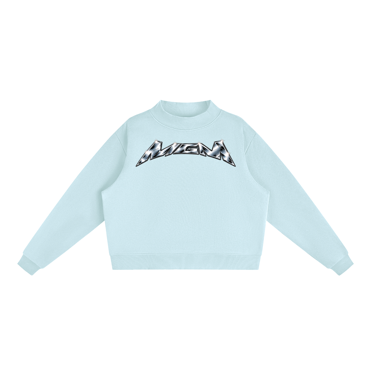 Essential Fleece Mock-Neck Crew Sweatshirt (FOURMATION X MULTIGRIDMASHUP)