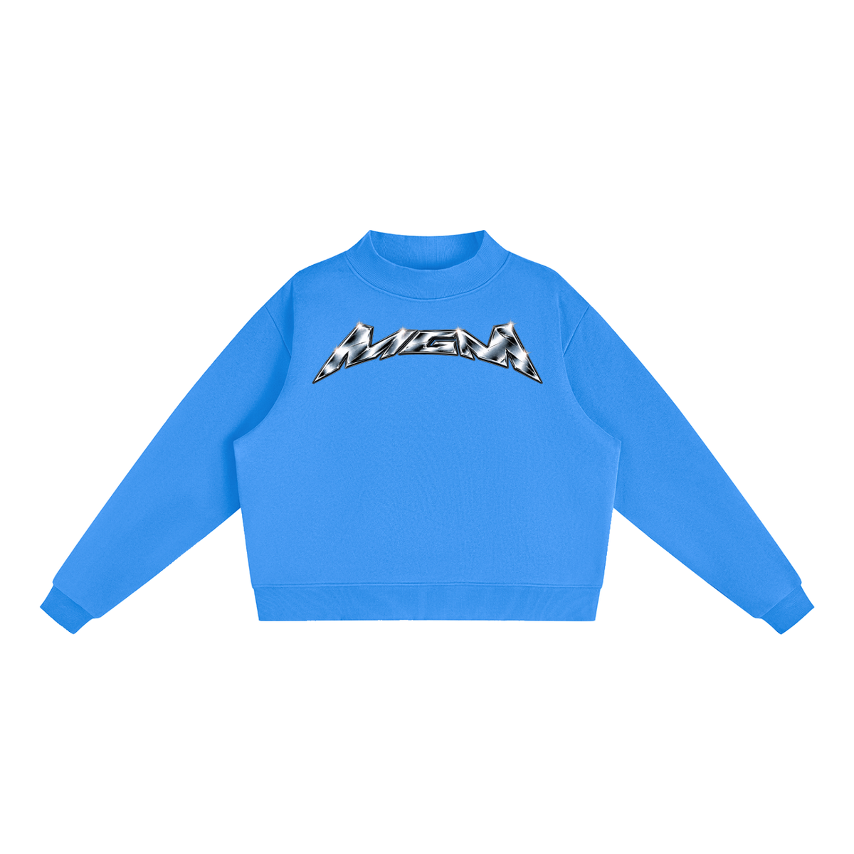 Essential Fleece Mock-Neck Crew Sweatshirt (FOURMATION X MULTIGRIDMASHUP)