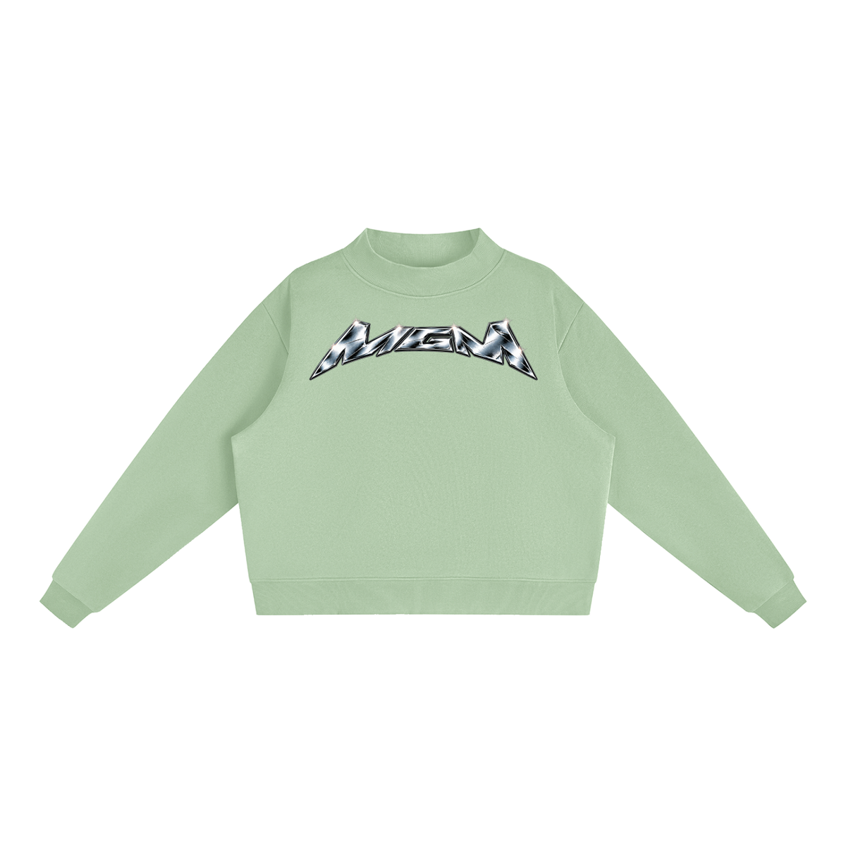 Essential Fleece Mock-Neck Crew Sweatshirt (FOURMATION X MULTIGRIDMASHUP)
