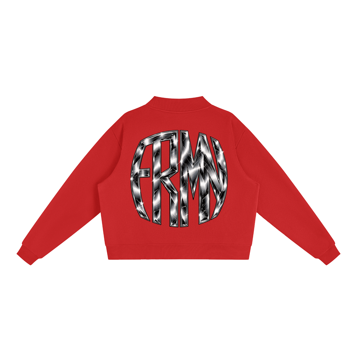 Essential Fleece Mock-Neck Crew Sweatshirt (FOURMATION X MULTIGRIDMASHUP)