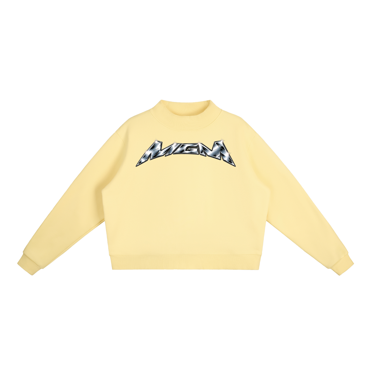 Essential Fleece Mock-Neck Crew Sweatshirt (FOURMATION X MULTIGRIDMASHUP)