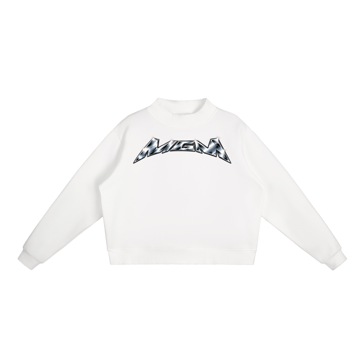 Essential Fleece Mock-Neck Crew Sweatshirt (FOURMATION X MULTIGRIDMASHUP)