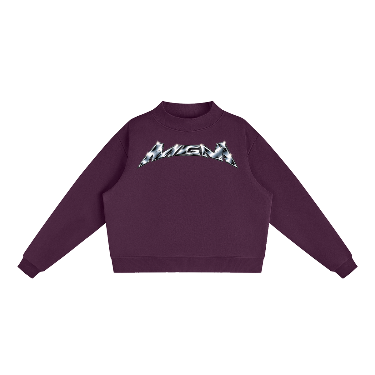 Essential Fleece Mock-Neck Crew Sweatshirt (FOURMATION X MULTIGRIDMASHUP)