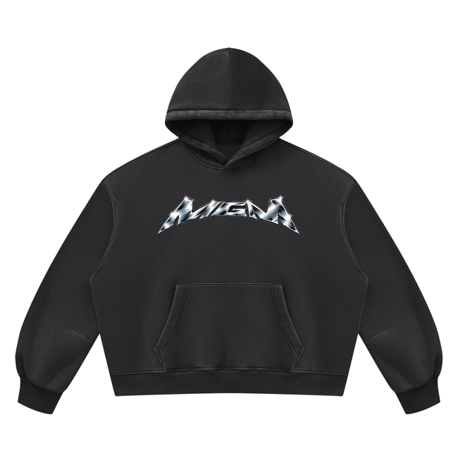 Unisex Vintage Wash Boxy Fleece Hoodie (FOURMATION X MULTIGRIDMASHUP)