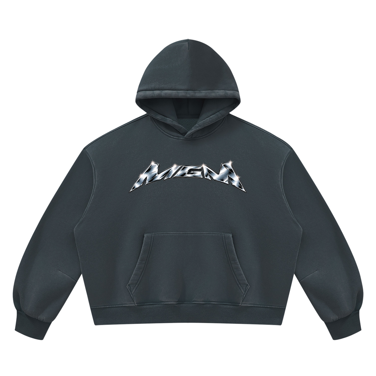 Unisex Vintage Wash Boxy Fleece Hoodie (FOURMATION X MULTIGRIDMASHUP)