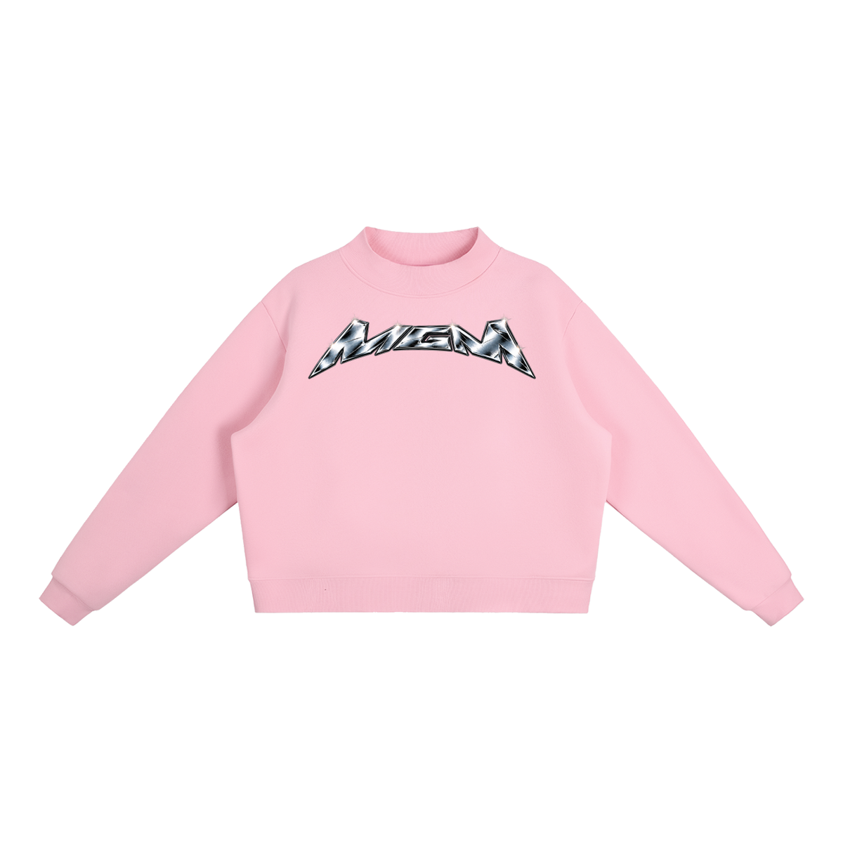 Essential Fleece Mock-Neck Crew Sweatshirt (FOURMATION X MULTIGRIDMASHUP)