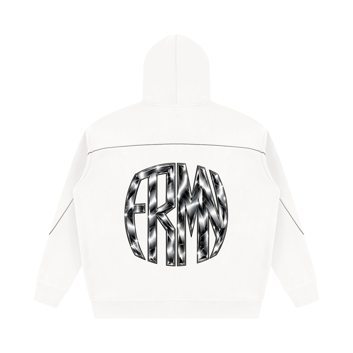 Unisex Oversized Piping Fleece Hoodie (FOURMATION X MULTIGRIDMASHUP)