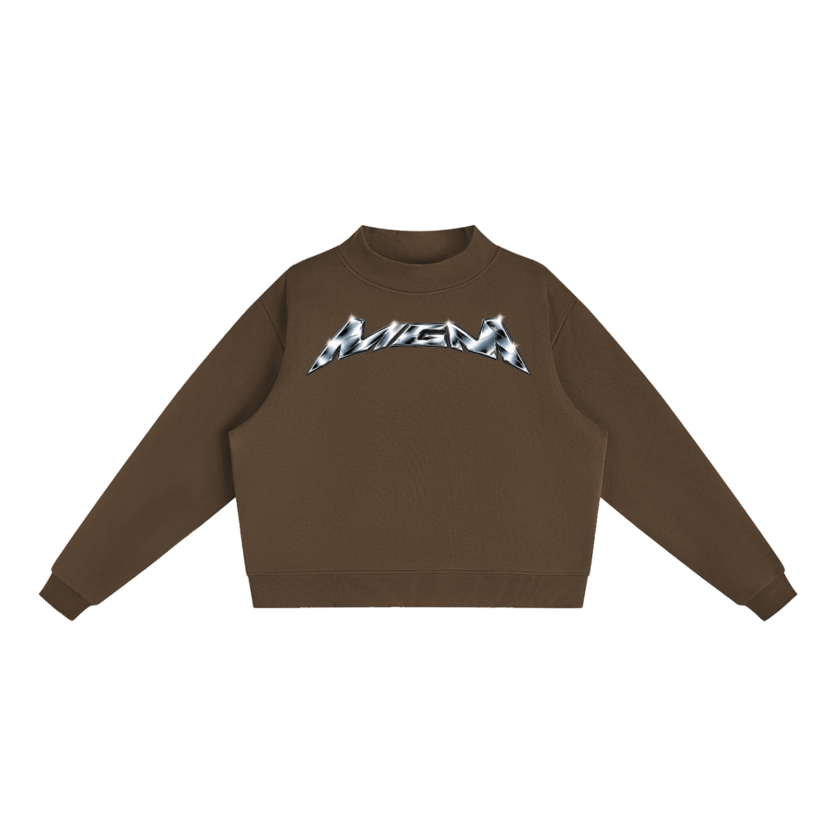 Essential Fleece Mock-Neck Crew Sweatshirt (FOURMATION X MULTIGRIDMASHUP)
